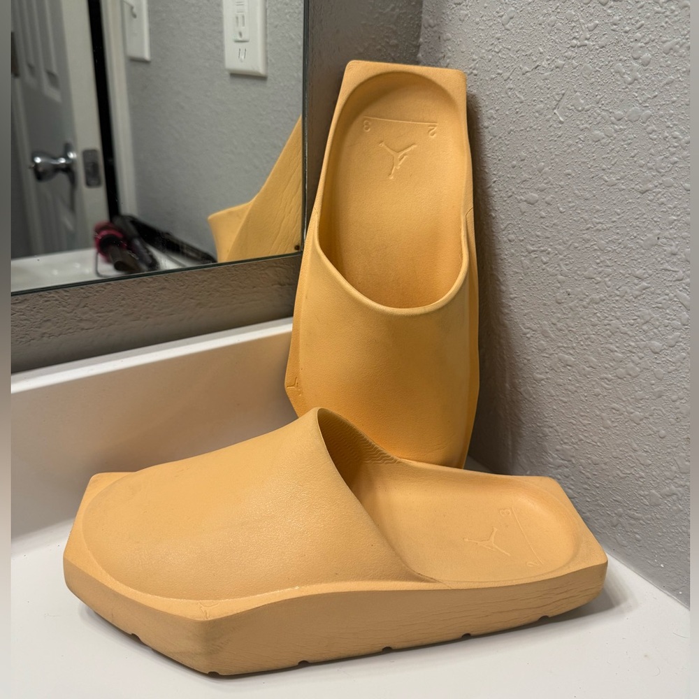 Tan Slide Sandals
